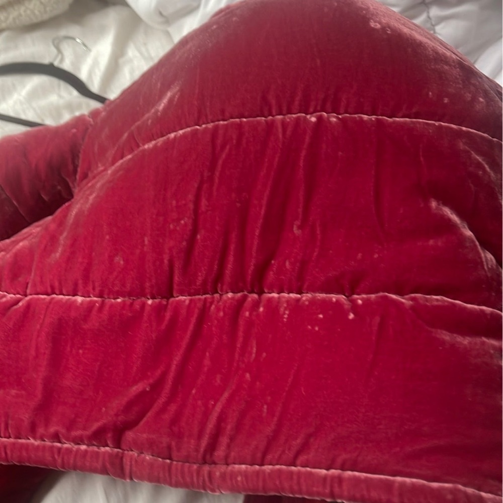 Rachel Antonoff Peggy Velvet Puffer Jacket - Picture 11 of 13